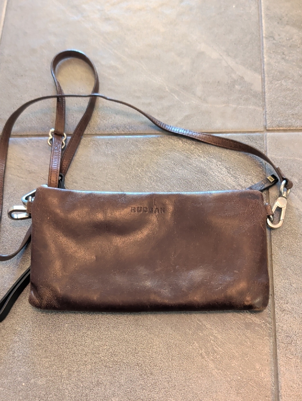 Rudsak Brown Leather Messenger Bag